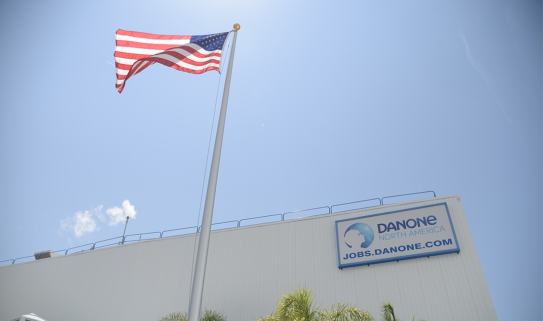 The Danone manufacturing plant in Northwest Jacksonville. The facility is at 2198 W. Beaver St. and has been in operation since 1948.