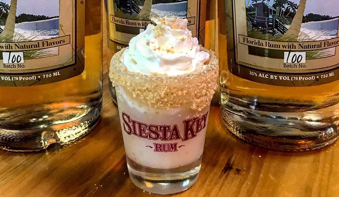 Bring the beach to your bar cart with Siesta Key toasted coconut rum.