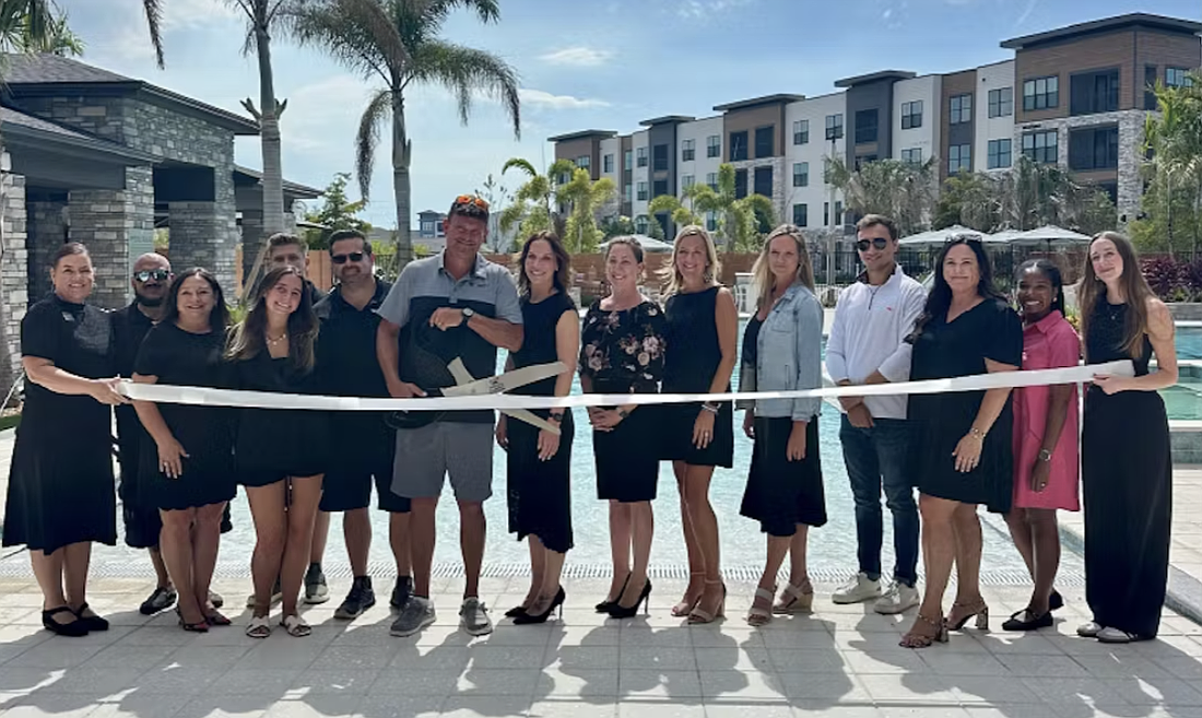 Thompson Thrift officials cut the ribbon June 16 at The Concord, an apartment community off Fruitville Road near Interstate 75.