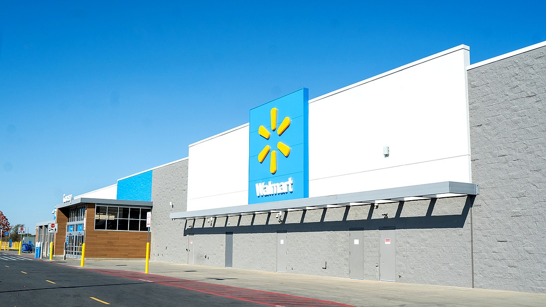 Walmart store exterior.