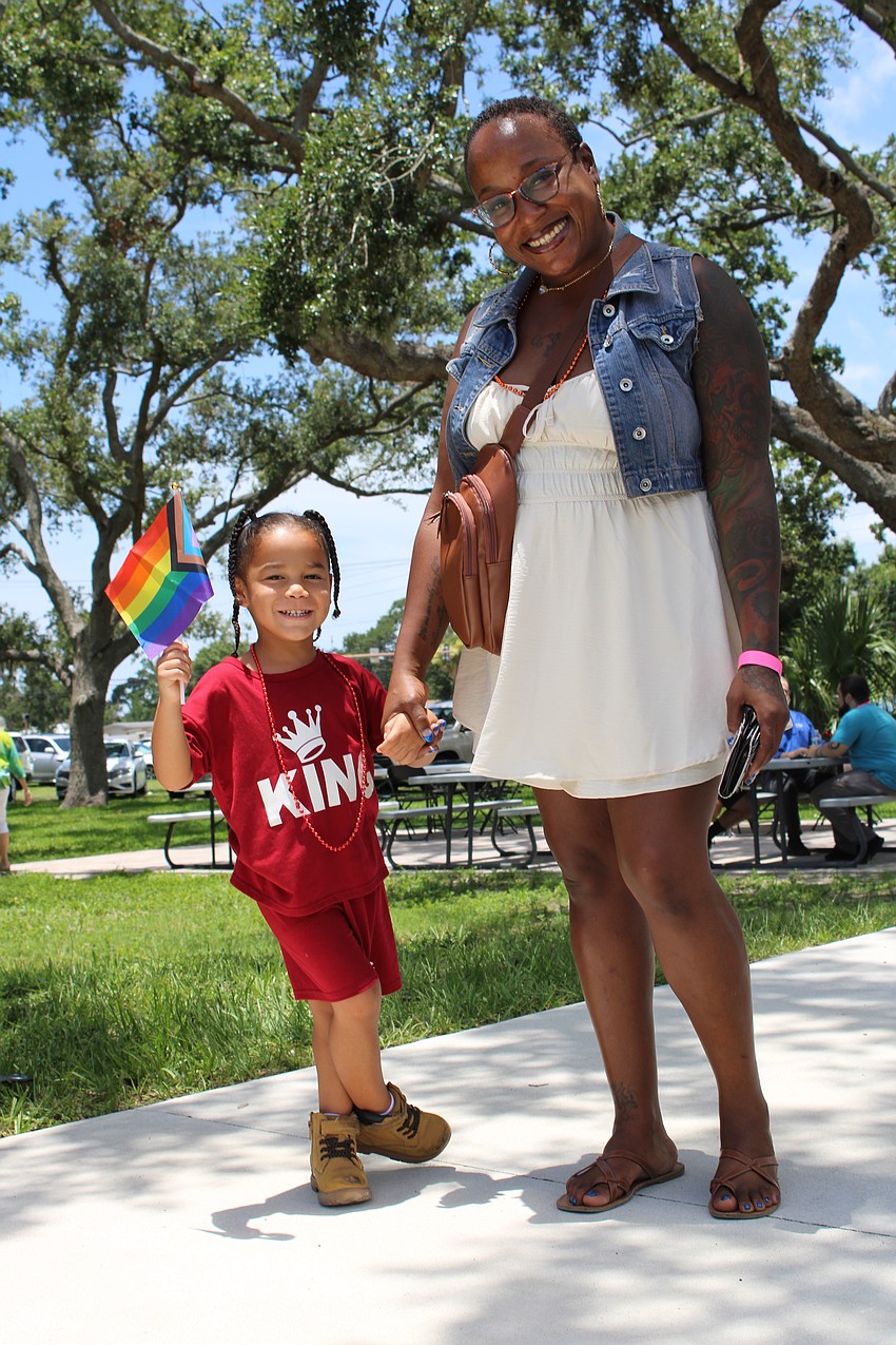 Louise Kingman and 3-year-old Graceson attended this year's Diverse Fest. Louise said they regularly attend church at The Harvest Sarasota and appreciated all the family-friendly activities at the festival.