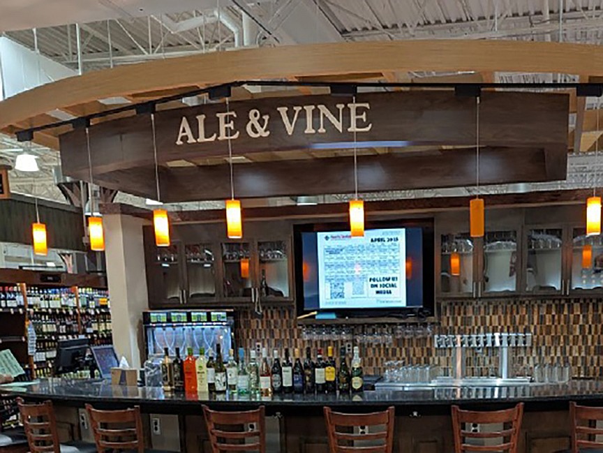 Harris Teeter plans to add an Ale & Vine wine bar to its Amelia Island grocery store.