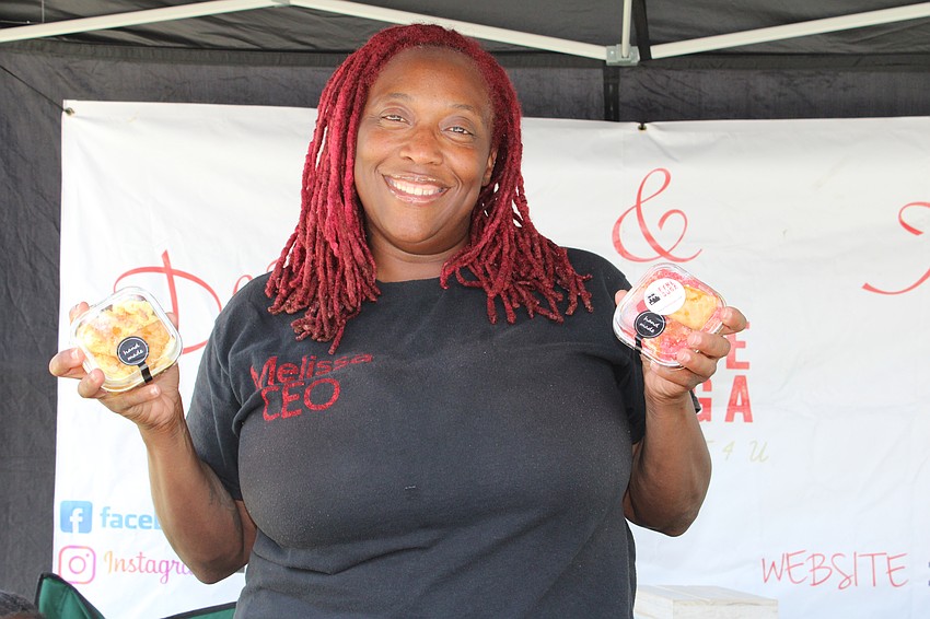 Manager Melissa Mapps, manager of Fyne Suga, dishes up sweet treats at Diverse Fest.
