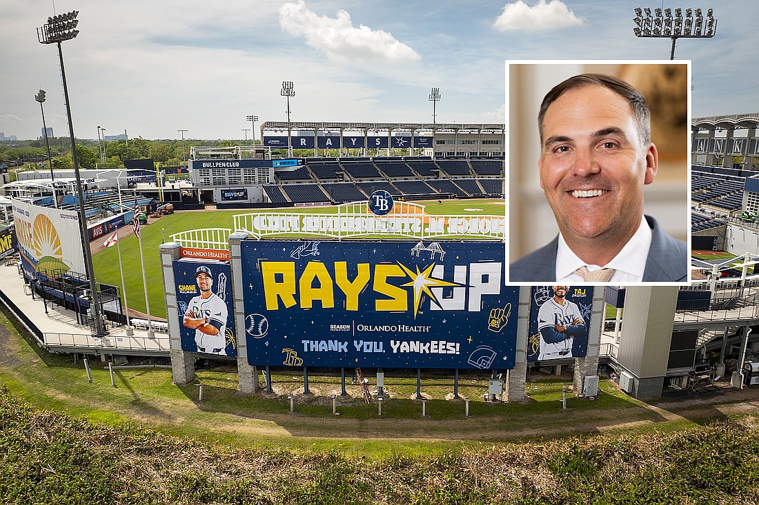 Patrick Zalupski, CEO of Jacksonville-based Dream Finders Homes Inc., is nearing a deal to buy the Tampa Bay Rays baseball team. They play at the New York Yankees’ spring training stadium in Tampa after Tropicana Field, was heavily damaged by Hurricane Milton in October 2024.