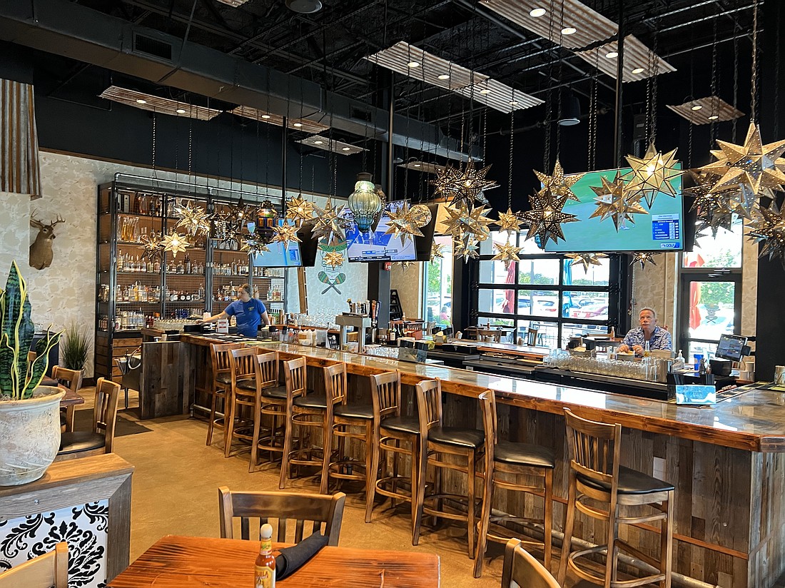The interior of a Tacos & Tequila restaurant in 2024.