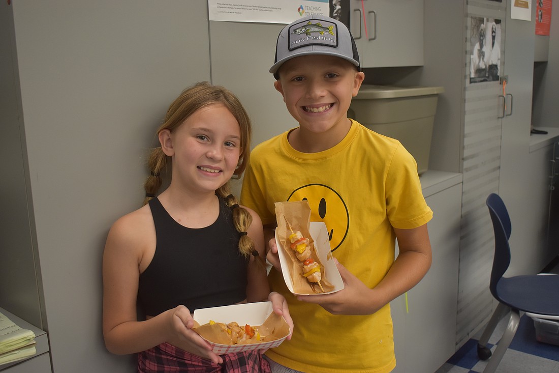 Harper Greene, an 8-year-old Myakka City resident, and Drew Randenburg, a 10-year-old Lakewood Ranch resident, were two of the "crazy cooks" at the camp.