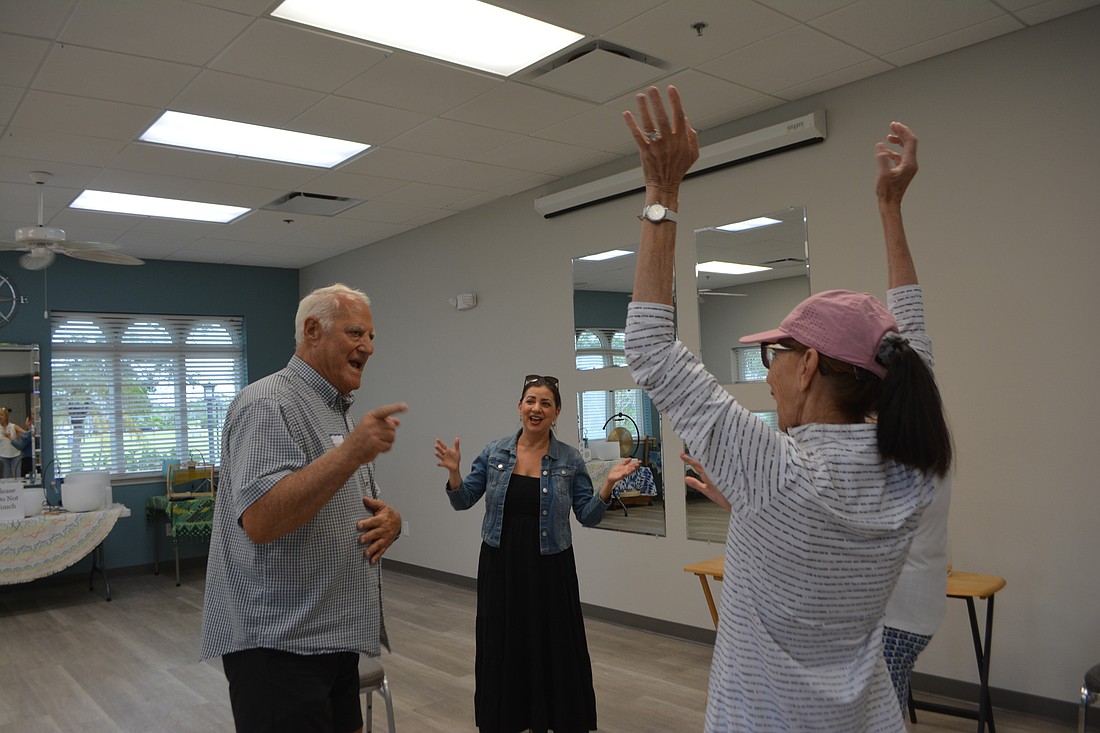 Greg Fiore, Sylvia Day, Maria Ray and Angela Bennick (not pictured) all boosted their brainpower with fun cognitive thinking exercises.