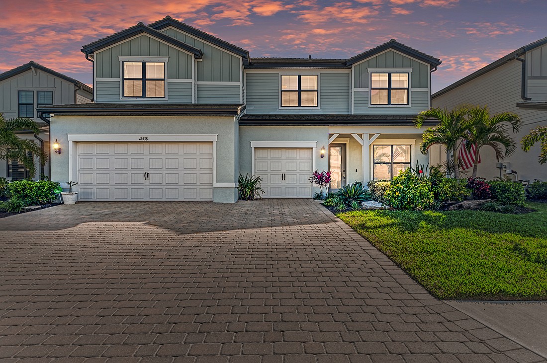 A Sapphire Point home at 16438 Slate Placeto sold for $1,548,000.
Built in 2023, it has six bedrooms, five-and-a-half baths, a pool and 5,323 square feet of living area.