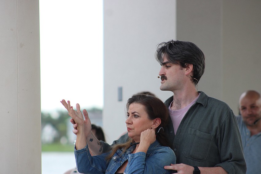 The audience fed the entertainers, such as Lakewood Ranch's Sylvia Day and Sarasota's Dellan Short, subjects, and they turned it into song.