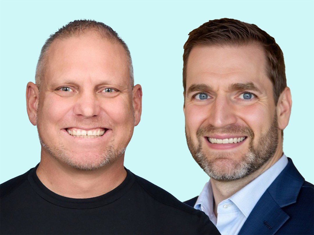 Left, Vince Murdica is the new CEO of Greenshades Software. He replaces David Rosas, right, the company’s co-founder and longtime CEO, who is taking on a senior advisory position.