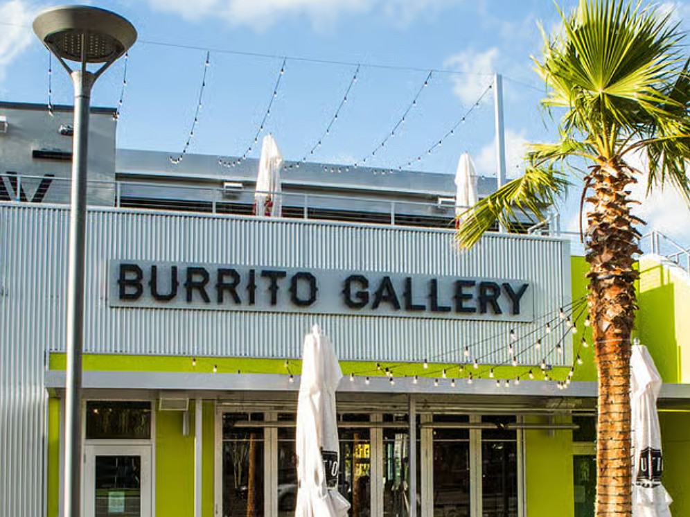 Burrito Gallery at Brooklyn Station, shown on the restaurant's Facebook page, has closed.