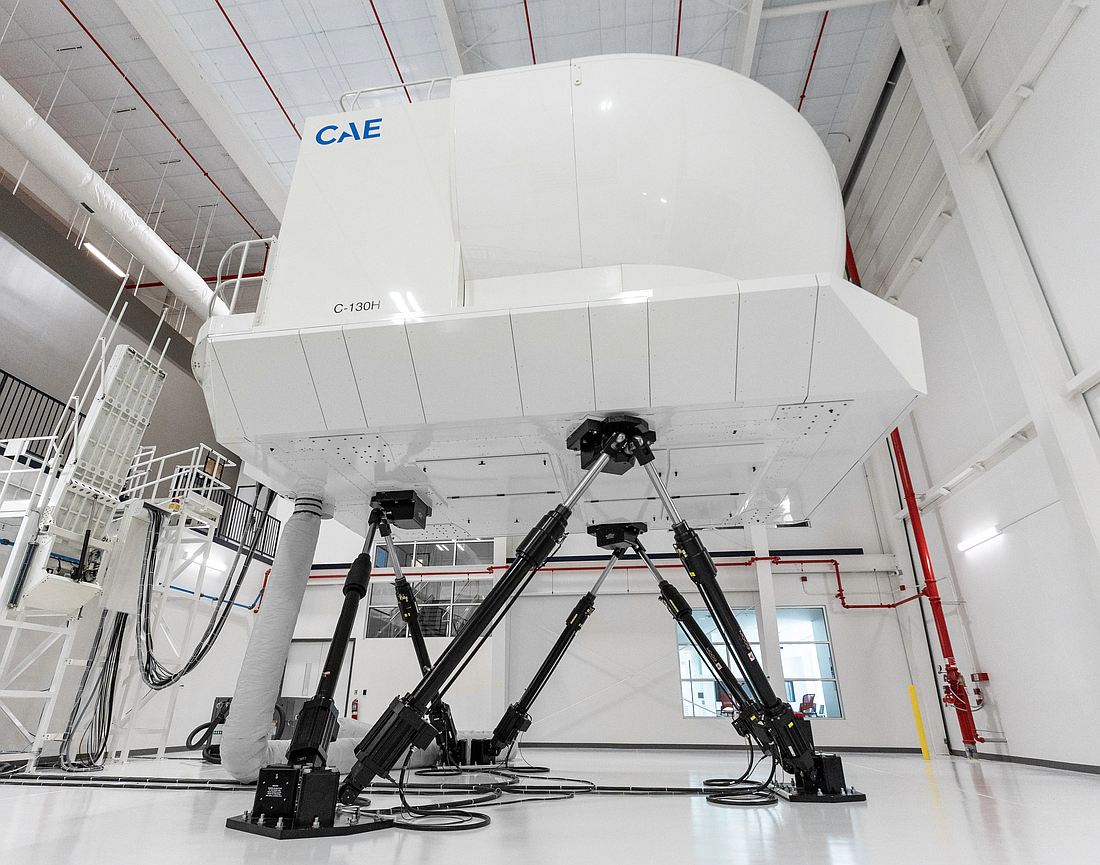 CAE USA, based in Tampa, manufactures this full flight simulator.