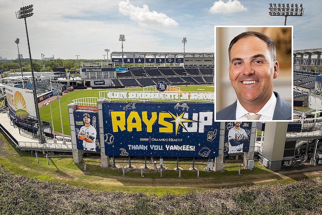 Patrick Zalupski, CEO of Jacksonville-based Dream Finders Homes Inc., is nearing a deal to buy the Tampa Bay Rays baseball team. They play at the New York Yankees’ spring training stadium in Tampa after Tropicana Field was heavily damaged by Hurricane Milton in October 2024.