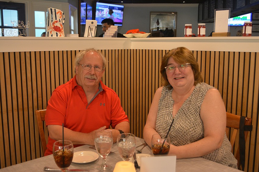 Michael and Gail Ruh enjoying the Lazy Lobster 