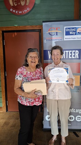 Ormond Beach resident Doris Eckert and Linda Dierstein. Courtesy photo