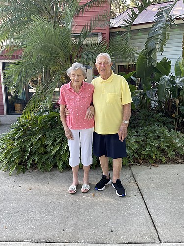 Carolyn and Robert "Bud" Gerard celebrate their 75th anniversary at RiverGrille on the Tomoka. Courtesy photo