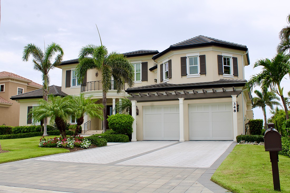 The Bird Key home has three bedrooms, three-and-a-half baths, a pool and 5,723 square feet of living area.