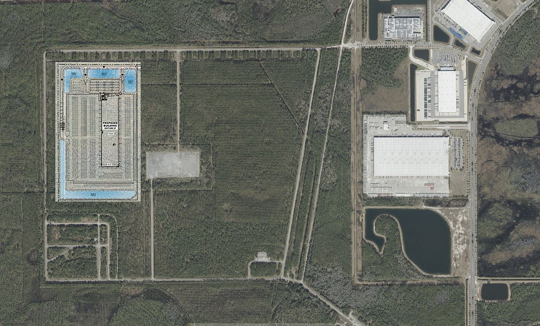 Hillwood's proposed Project Anchor Distribution Center is south of Waterworks Street, west of POW-MIA Memorial Parkway.