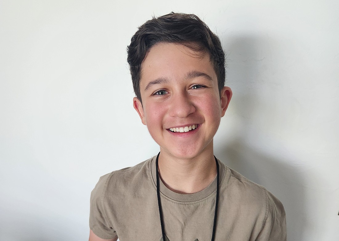 Peter Hotaling, 13, represented R. Dan Nolan Middle School at the HOSA International Leadership Conference June 18-22 in Nashville, Tennessee.