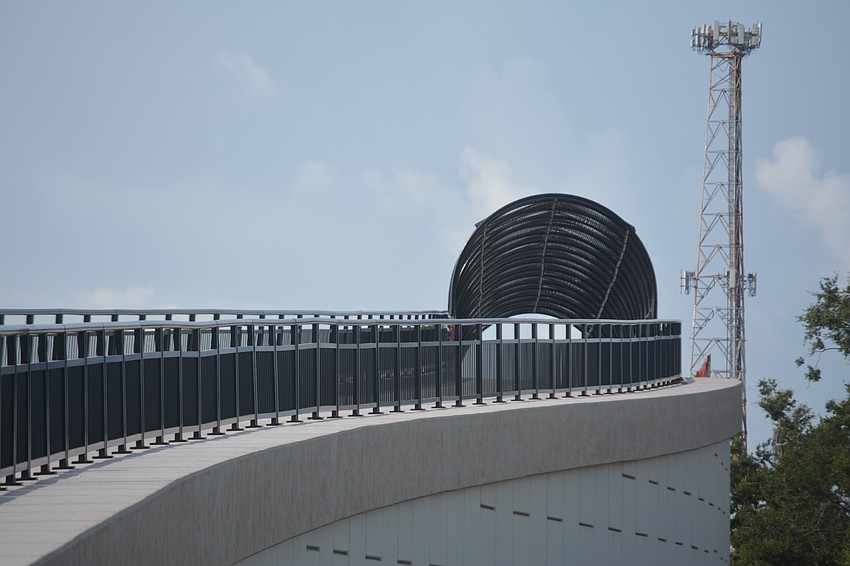 A closer look at the new Legacy Trail bridge that passes over Clark Road and State Road 72.