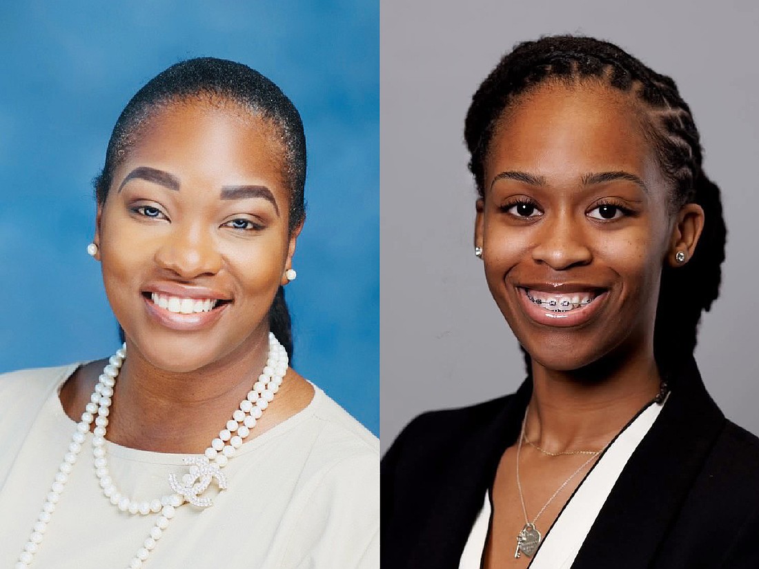 Erica-Christina Bartley, left, and Ciara Campbell are the recipients of the 2025 Master in Public Policy Nathaniel Glover Fellowship.