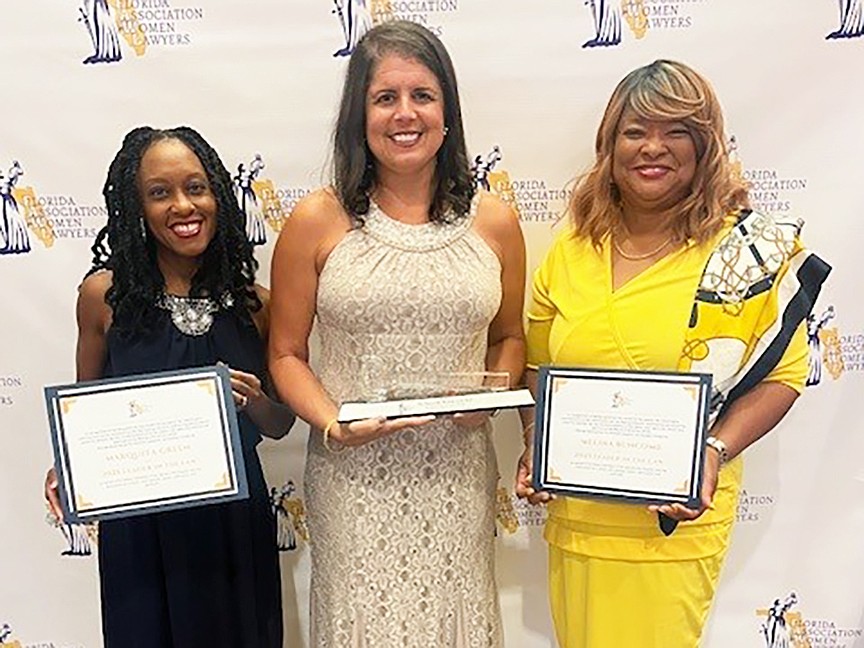From left, Marquita Green, Michelle Kalil and Melina Buncome.