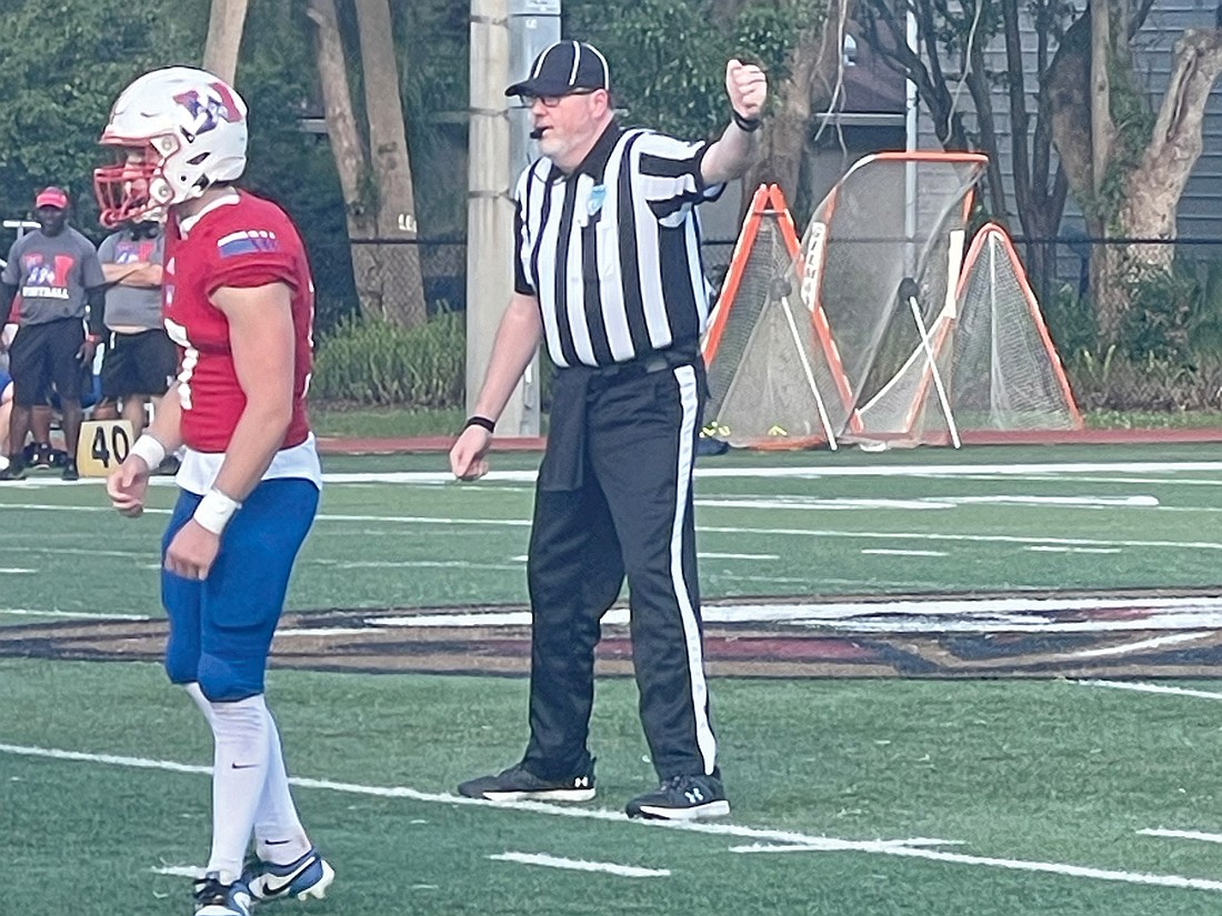 Jacksonville Bar Association Executive Director Craig Shoup gets away from the office, physically and mentally, by refereeing high school football games. Shoup said it is a great way to exercise and meet new friends.