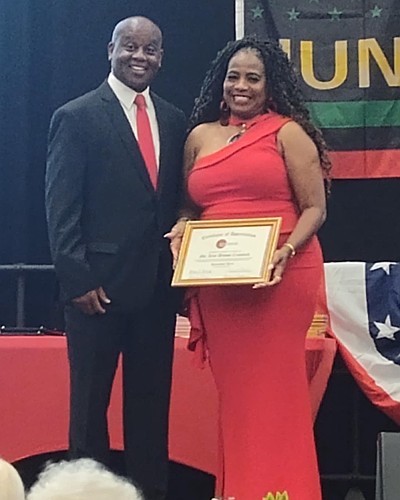 Daytona Beach Mayor Derrick Henry and Kim Brown-Crawford. Courtesy photo