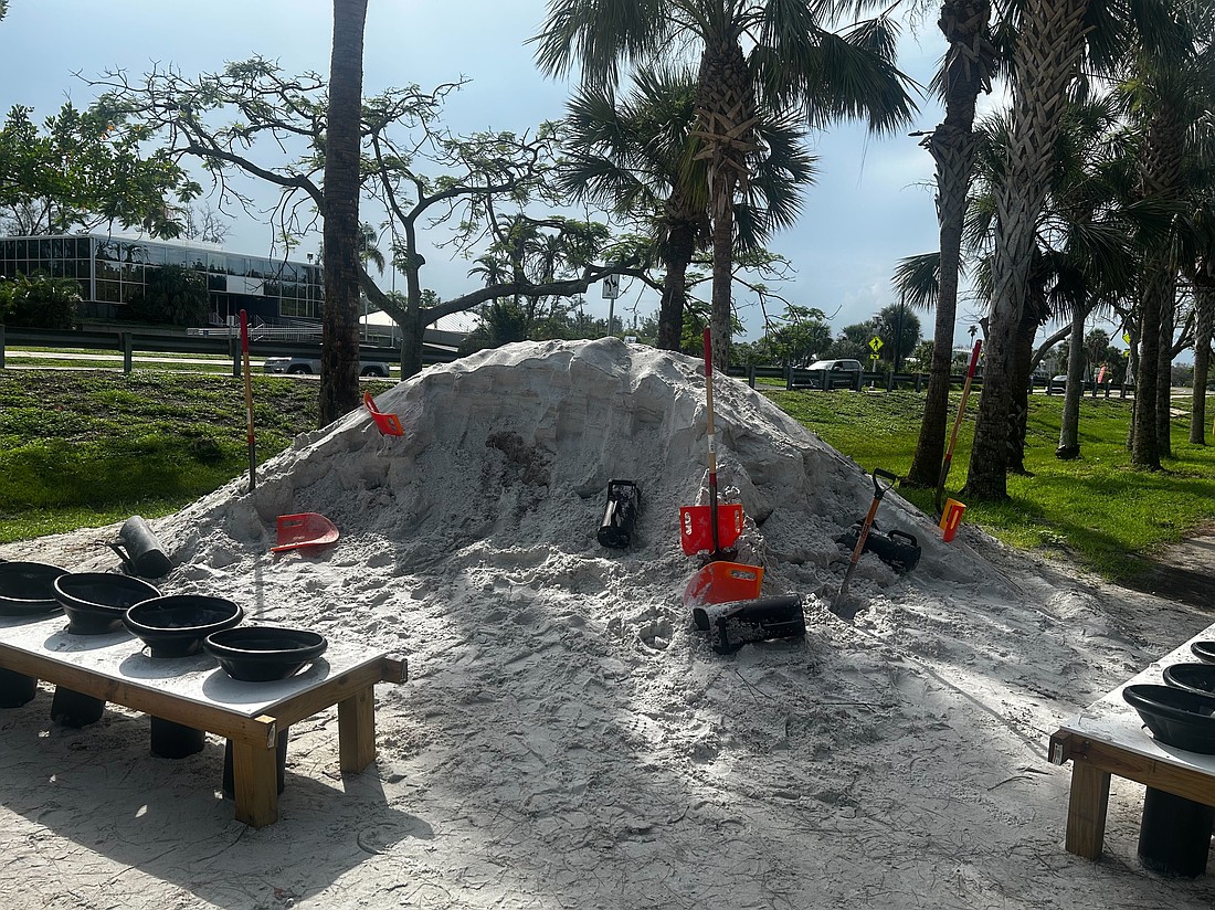 The town of Longboat Key distributed sand to residents July 3 to help guard against flooding during hurricane season.