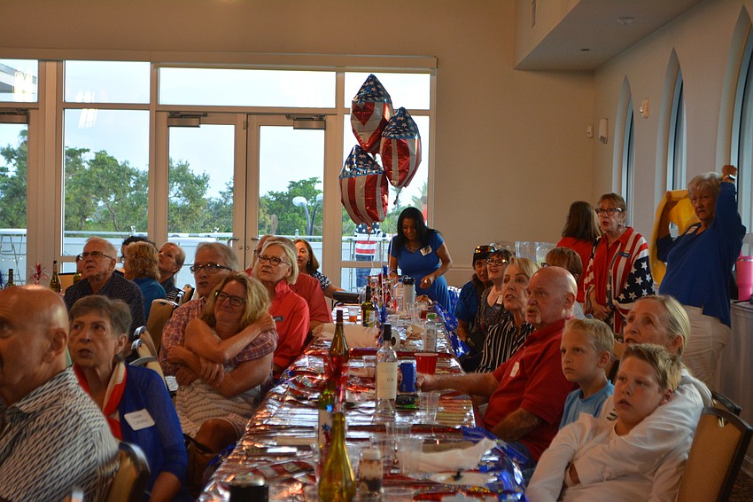 Spirits are high while singing American classic tunes.