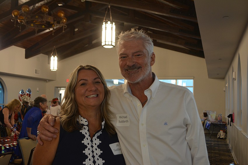 Musician Mike Sudderth and wife Jill Sudderth are all smiles at the Redeemer Fourth of July celebration.