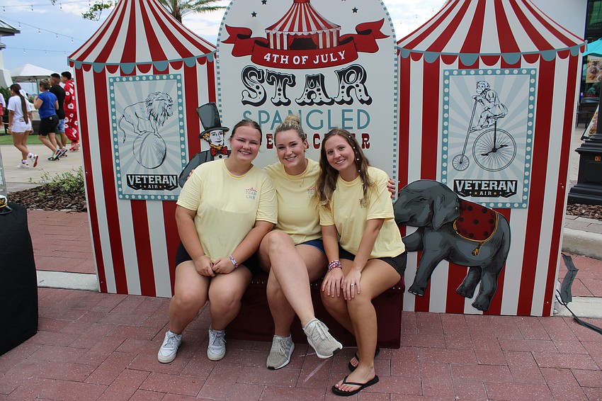 Lakewood Ranch Communities' Grace Flowers, Nicole Hackel and Taylor Riffle led the effort to present Star-Spangled Spectacular to the community July 4 at Waterside Place.