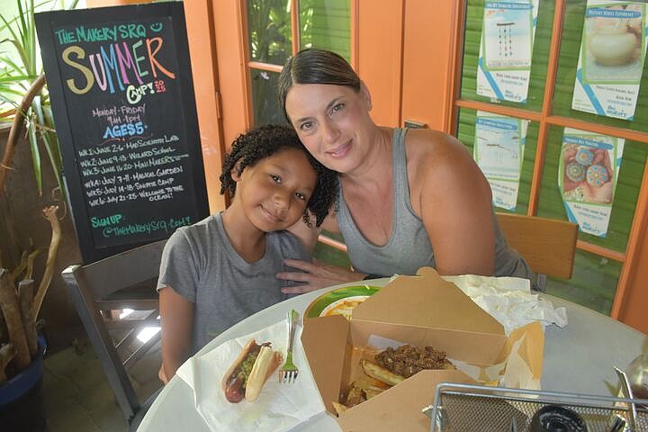 Toni Ciancio and her daughter Londyn Hall, 6.