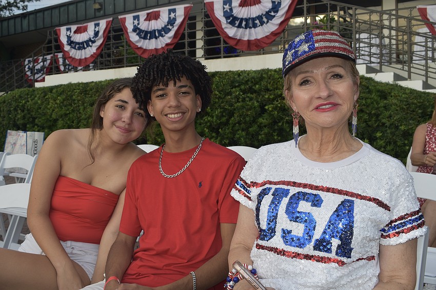 Brianna Pecina, her boyfriend Charly Galarraga, and Patti Good