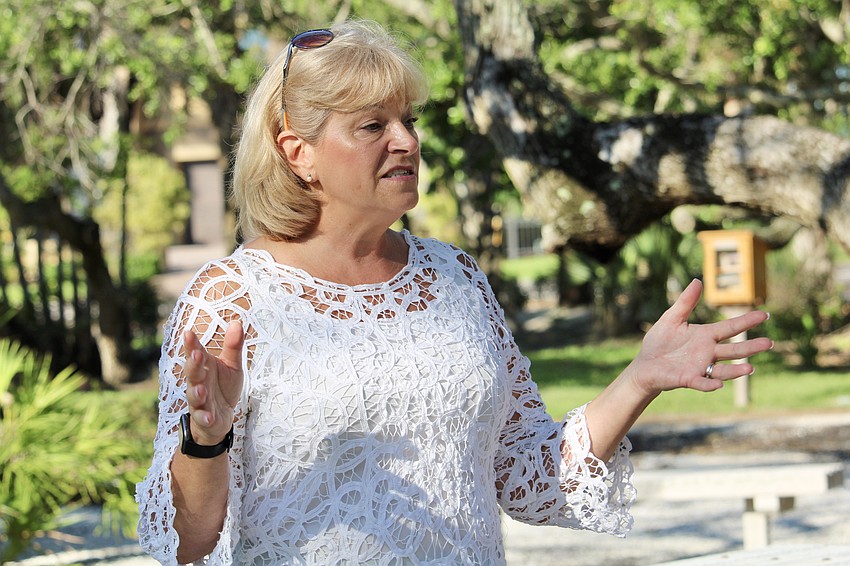 Longboat Key Garden Club President Melanie Dale shares her appreciation for all those who have volunteered their time to help rebuild Bicentennial Park and other community spaces.