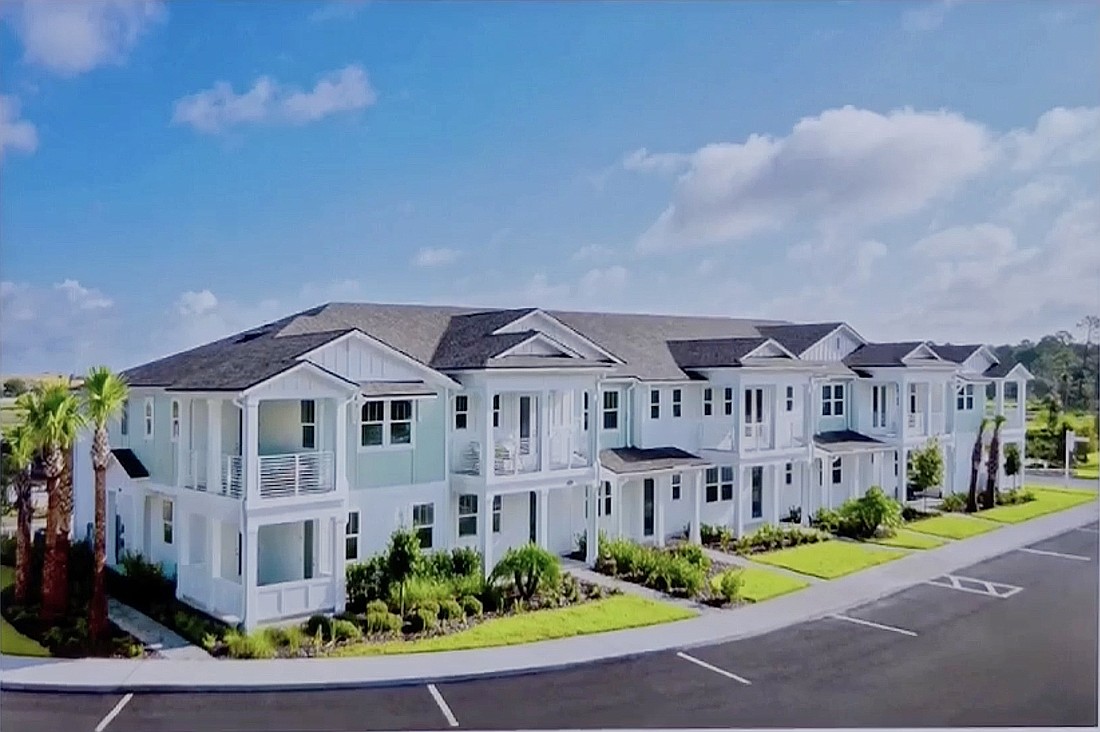 Tidal 210 is a planned townhome development in St. Johns County along County Road 210.