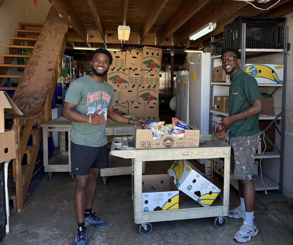 Zahir Allen and Armon Flukers, interns with Palm Coast United Methodist Church. Courtesy photo