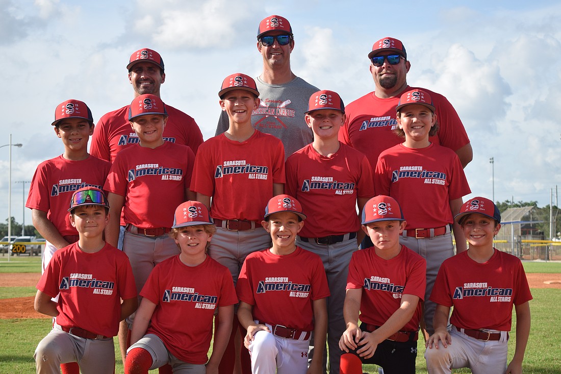The Sarasota American 8-9-10 year-old Little League All-Stars will play in the state tournament beginning July 11 in Freeport.