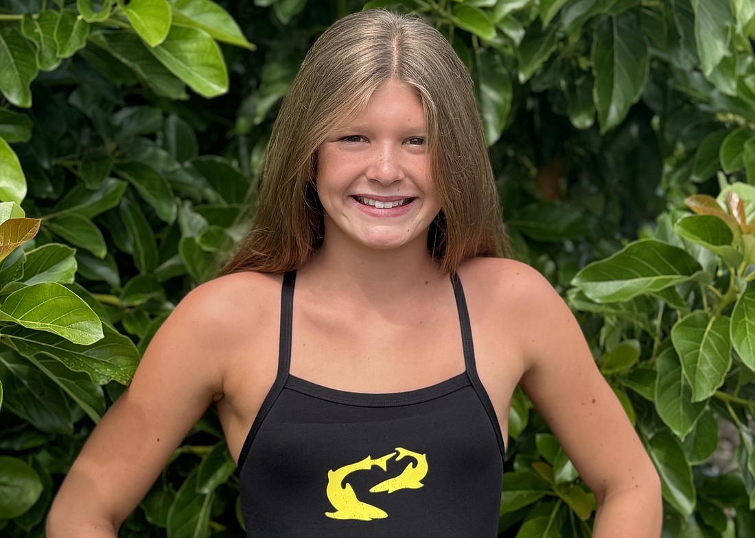 Sarasota Sharks swimmer Emma Lynch, 11, won three gold medals at the Shark Open from June 19-22.