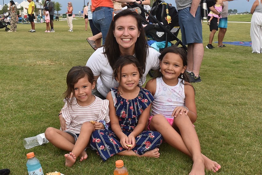Lakewood Ranch resident Stephanie Chen brought her daughters Aurora Chen, 3,  and Stella Chen, 6 along with family friend Lola Nguyen, 7, to Waterside Park for a 