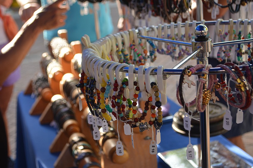 Stunning jewelry pieces at the Nubia McLean Designs tent.