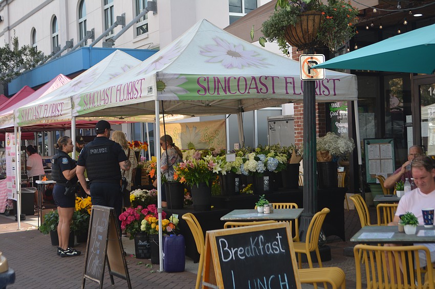 So much to see and buy and the Downtown Sarasota Farmers Market.