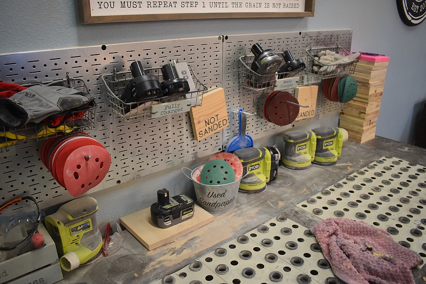 Nailed It DIY Studio teaches visitors how to hand-build wood decor and other items for their home.