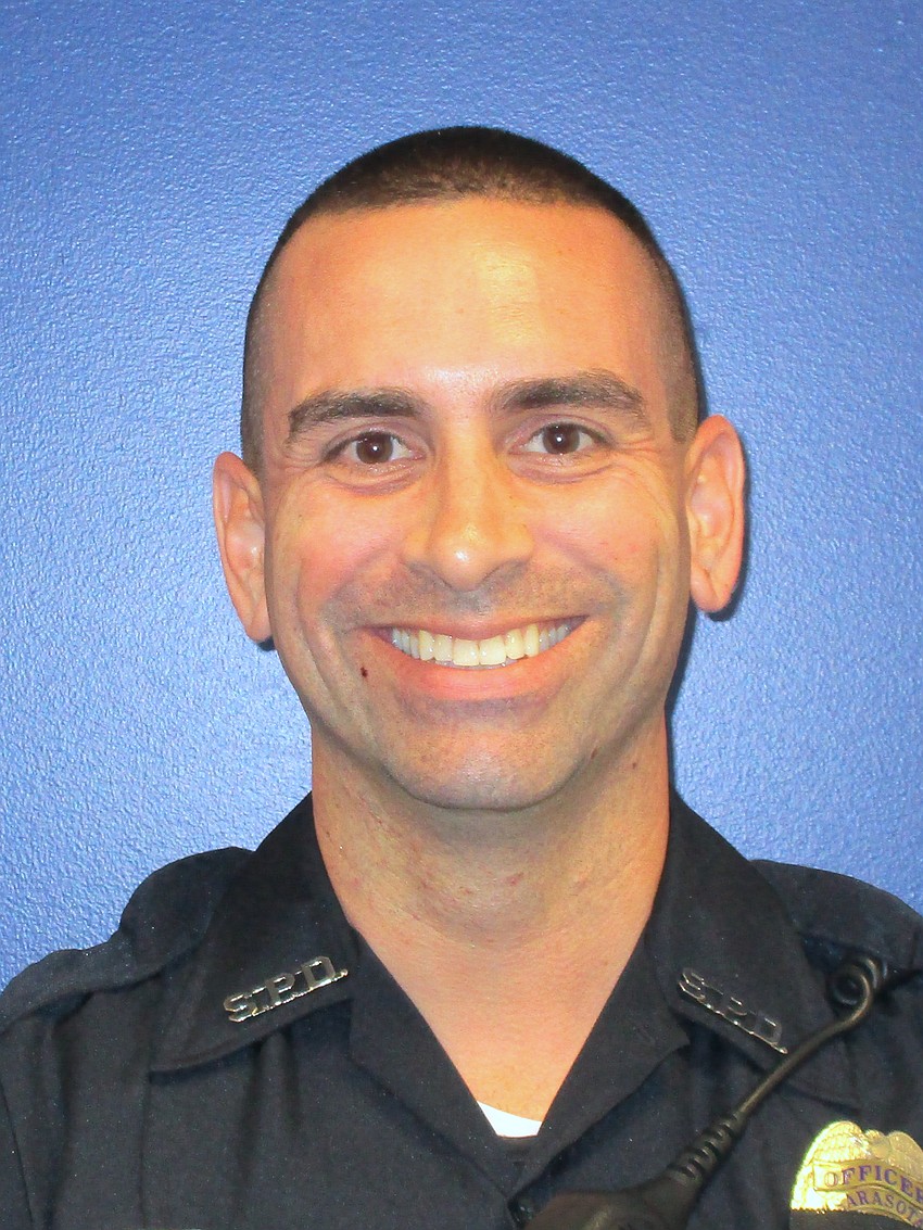 Sarasota Police Department Officer Helios Blanco.