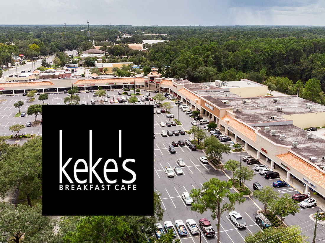 Keke’s Breakfast Cafe is planned at 11112 San Jose Blvd., Unit 23, in Claire Lane Center two doors down from Ulta Beauty and four storefronts from corner anchor Mandola’s Italian Kitchen.