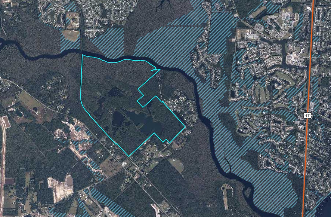 The property owned by Stoneridge Farms in Clay County that was sold to the Danhour Group.