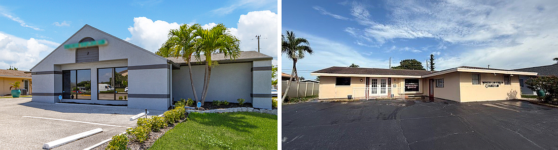 Two adjacent office buildings on Del Prado Boulevard in Cape Coral sold for a combined $1.43 million.