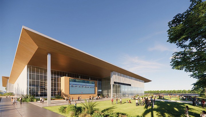 The boathouse and events center planned for Nathan Benderson Park is expected to cost between $60 million and $70 million.