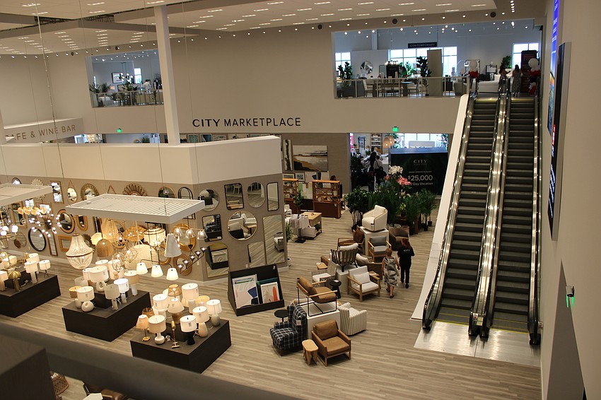 City Furniture's new store at UTC's east district has 120,000 square feet over two floors.
