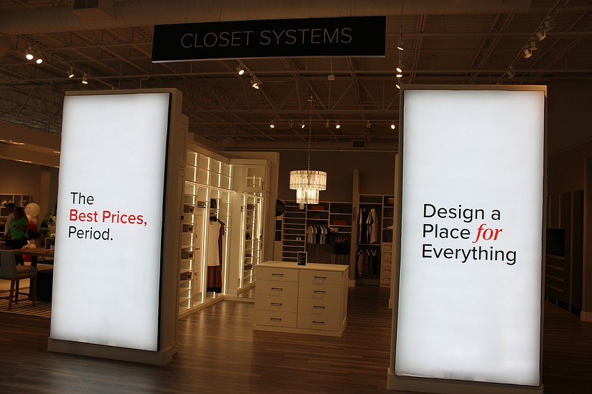 Customers can get ideas on how to organize their closet space at City Furniture.